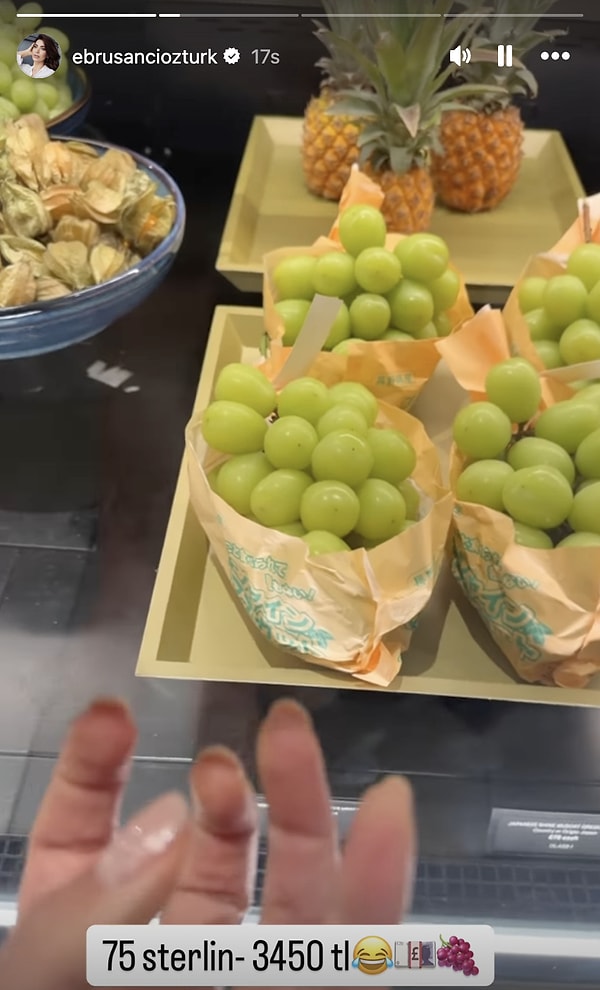 altindan pahali ebru sanci ingilterede uzumun fiyatini gorunce saskinligini gizleyemedi 7 4MVVPmIE