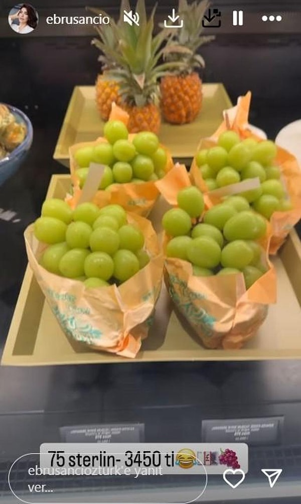 altindan pahali ebru sanci ingilterede uzumun fiyatini gorunce saskinligini gizleyemedi 9 8Ff8niHz