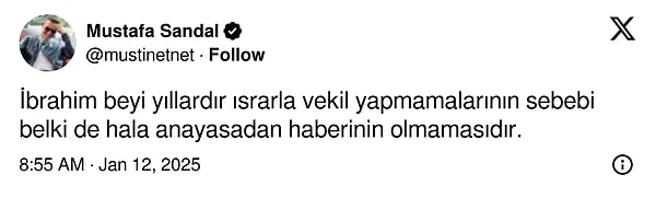 cumhurbaskani erdogana yeni adayligi sormustu mustafa sandaldan ibrahim tatlisese anayasa tepkisi 11 ZZB4AGW1