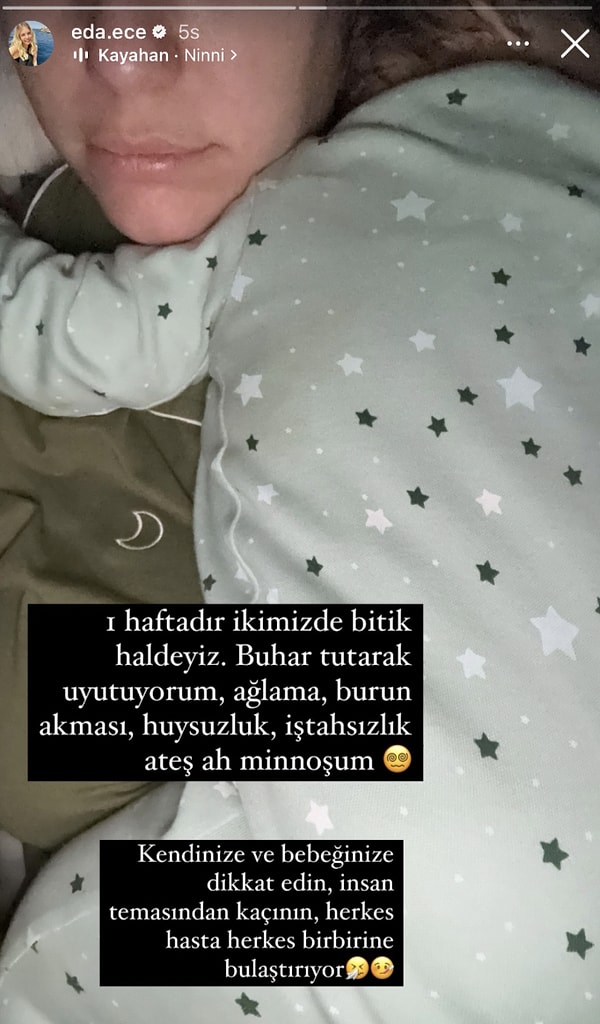 eda ece bebisiyle hastalandi su burcu yazgi coskun poz kesti 13 ocakta unlulerin instagram t82pOEdH