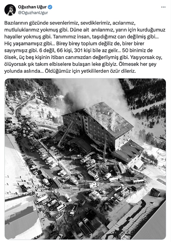 Hislere Tercüman Oldu: Oğuzhan Uğur'dan Bolu'daki Yangın Faciasına Yürek Yakan Analiz 10 hislere tercuman oldu oguzhan ugurdan boludaki yangin faciasina yurek yakan analiz 9 j5pLI5ST