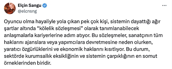 konunun ozunu bozdugunu dusunen meslektaslarina tas atan elcin sangudan tekellesme iddiasi analizi 11 zEZtGZcV