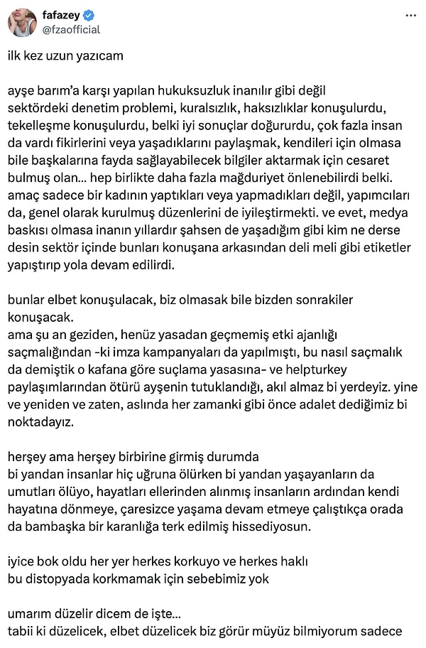 tekellesme olayinda ayse barimi yerden yere vuran farah zeynep abdullah konu geziye gelince karar DbukU6i5