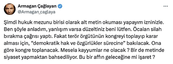Armağan Çağlayan'dan Abdullah Öcalan'ın Çağrısına Hukuk Mezunu Birinin Gözünden Alt Metin Analizi 7 armagan caglayandan abdullah ocalanin cagrisina hukuk mezunu birinin gozunden alt metin analizi 6 Vldns7MO