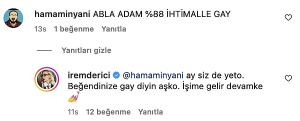 Aşkını Cümle Aleme İlan Eden İrem Derici'den Sevgilisi Melih Kunukçu İçin "Gay" Diyen Kullanıcıya Olay Cevap! 7 askini cumle aleme ilan eden irem dericiden sevgilisi melih kunukcu icin gay diyen kullaniciya mriezdvs