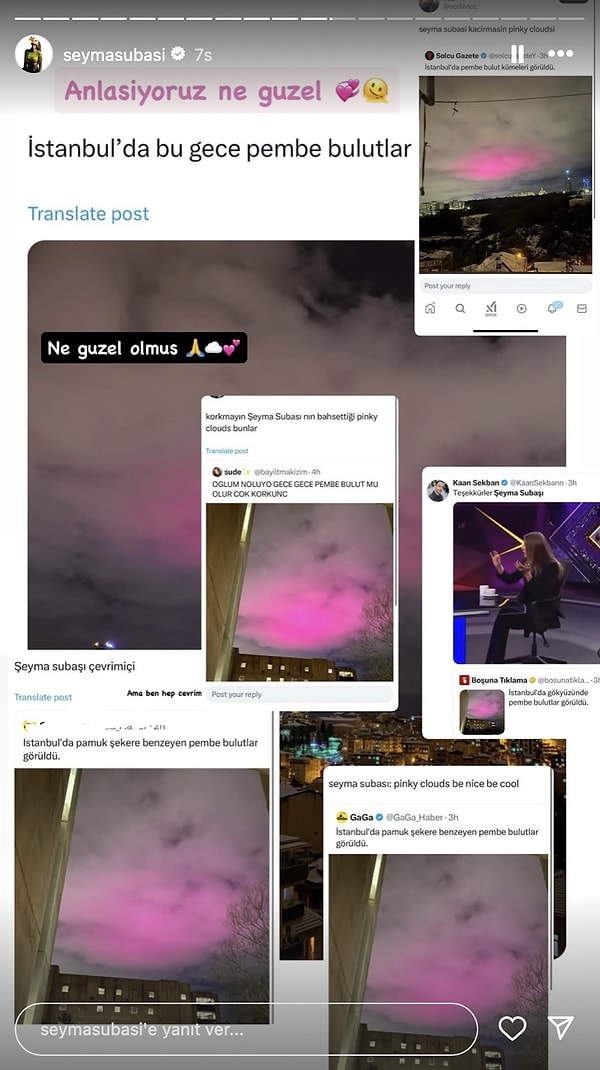İstanbul’da Beliren Pembe Bulutlar Akıllara Şeyma Subaşı’nın “Pinky Clouds” Vurgusunu Getirince X Şenlendi! 15 istanbulda beliren pembe bulutlar akillara seyma subasinin pinky clouds vurgusunu getirince x senlendi 14