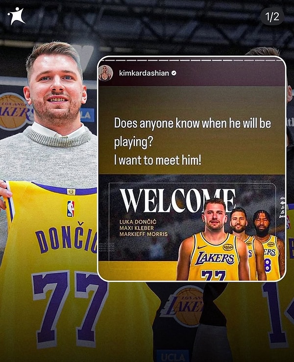 Kim Kardashian Lakers'ın Yeni Yıldızı Luka Doncic'i Gözüne Kestirdi 7 kim kardashian lakersin yeni yildizi luka doncici gozune kestirdi 6 1rBlGiUN