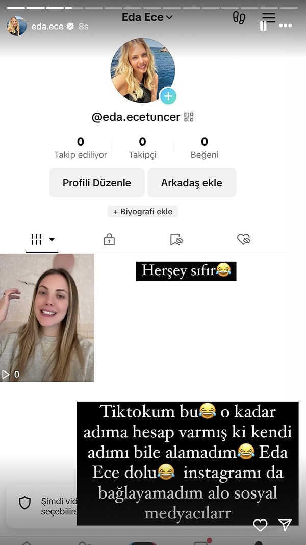 Yıldız Argun Sen Misin? Binbir Türlü Zorlukla TikTok Hesabı Açmayı Başaran Eda Ece Ortama Hızlı Girdi! 5 yildiz argun sen misin binbir turlu zorlukla tiktok hesabi acmayi basaran eda ece ortama UIpFrqFN