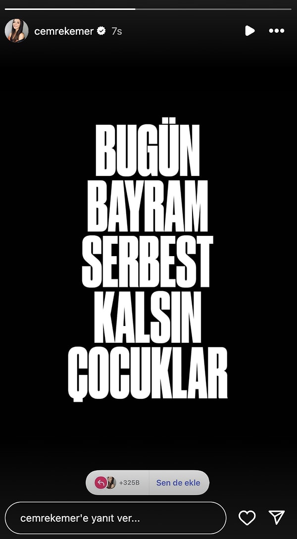 Azra Akın'ın Bayram Mesajından Burak Özçivit'in Uçuş Pozuna 30 Mart'ta Ünlülerin Instagram Hikayeleri 8 azra akinin bayram mesajindan burak ozcivitin ucus pozuna 30 martta unlulerin instagram hikayeleri 7 SWa38Ykk
