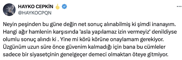Hayko Cepkin Özgür Özel'in Silivri'de Yaptığı Açıklamayı İnandırıcı Bulmadı 7 hayko cepkin ozgur ozelin silivride yaptigi aciklamayi inandirici bulmadi 6