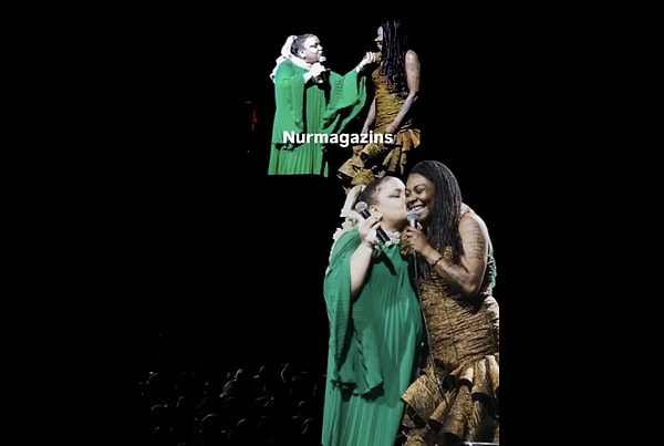 ispanyol sarkici buika ile sahneye cikan kibariye iltifat edeyim derken sozleri bambaska bir yere TlNT6vNA