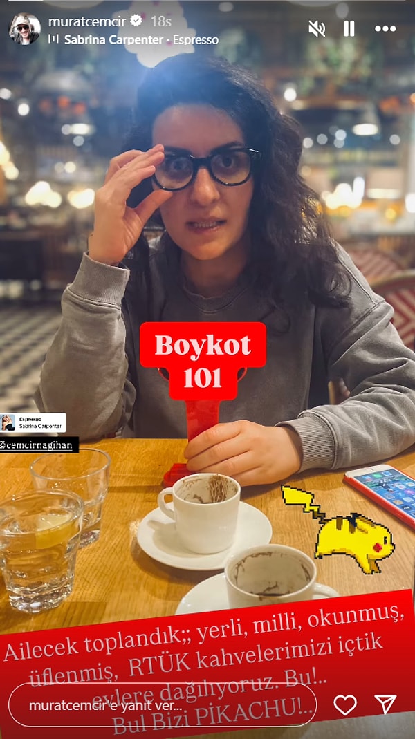 Murat Cemcir, Boykot Çağrısından Pikachu'ya Kadar Ülke Gündemini Bir Paylaşıma Sığdırarak Dikkat Çekti 3 murat cemcir boykot cagrisindan pikachuya kadar ulke gundemini bir paylasima sigdirarak dikkat cekti 2 VLaYdkQU