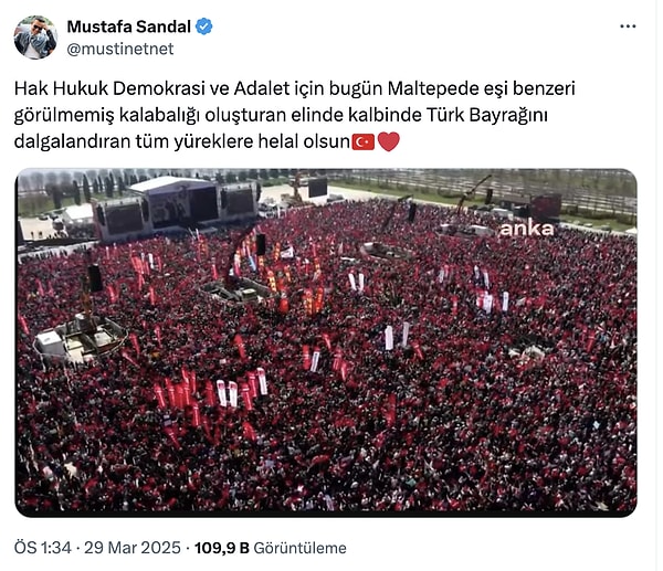 Mustafa Sandal'dan CHP'nin Maltepe'de Düzenlediği Mitinge Destek 3 mustafa sandaldan chpnin maltepede duzenledigi mitinge destek 2