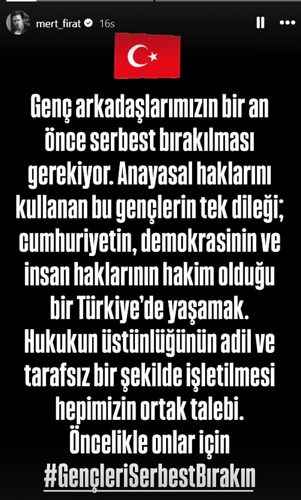 Öğrencilerin Tutuklanmasına Sessiz Kalamayan Mert Fırat, Hukukun Tarafsız İşlemesi Gerektiğinin Altını Çizdi 3 ogrencilerin tutuklanmasina sessiz kalamayan mert firat hukukun tarafsiz islemesi gerektiginin altini cizdi 2