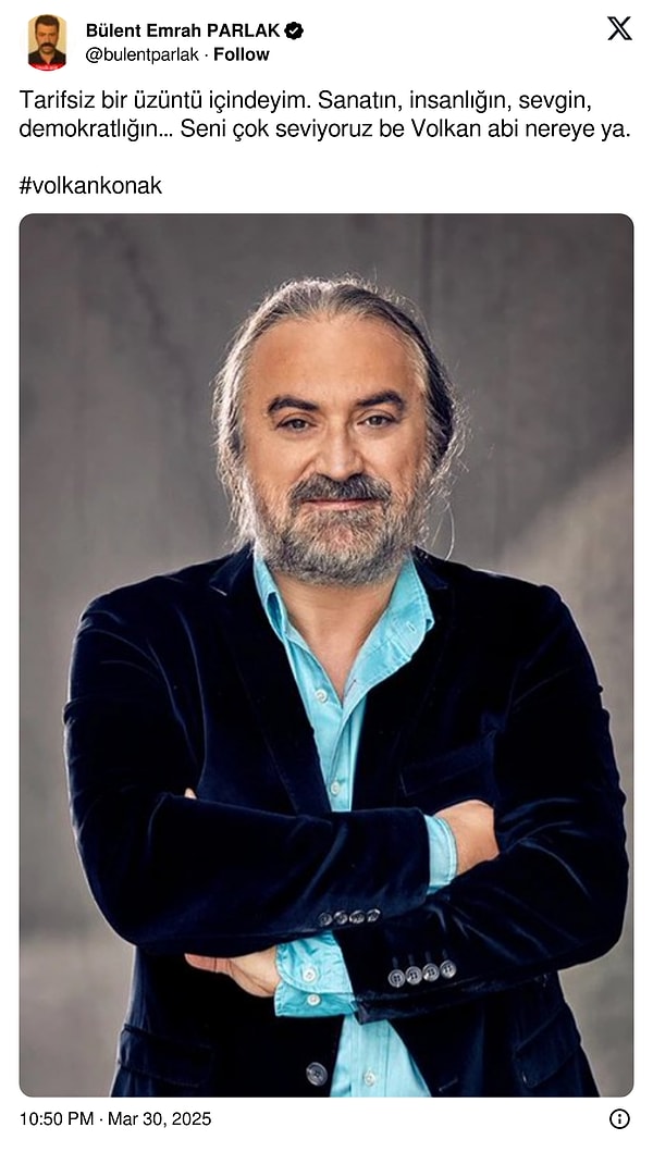 Sanat Camiası Yasa Boğuldu: Ünlü İsimlerden Kuzeyin Oğlu Volkan Konak'a Son Veda 12 sanat camiasi yasa boguldu unlu isimlerden kuzeyin oglu volkan konaka son veda 11 cTMIXiFb