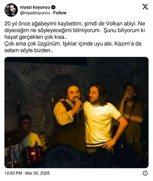 Sanat Camiası Yasa Boğuldu: Ünlü İsimlerden Kuzeyin Oğlu Volkan Konak'a Son Veda 4 sanat camiasi yasa boguldu unlu isimlerden kuzeyin oglu volkan konaka son veda 3 La2vluIN