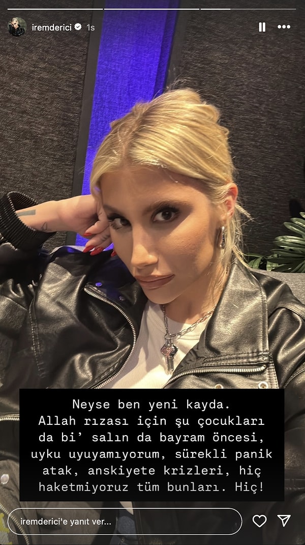 "Şu Çocukları Bi' Salın": Panik Atak Geçirdiğini Söyleyen İrem Derici'den Bayram Öncesi Ricası! 2 su cocuklari bi salin panik atak gecirdigini soyleyen irem dericiden bayram oncesi ricasi 1 wsBasIhW