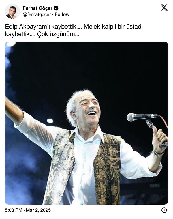 Ünlü İsimler Ustaya Son Kez Veda Etti: Usta Sanatçı Edip Akbayram'ın Vefatı Ülkeyi Yasa Boğdu 29 unlu isimler ustaya son kez veda etti usta sanatci edip akbayramin vefati ulkeyi yasa 7LQT7I81