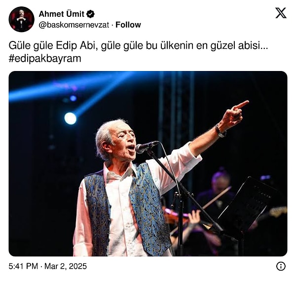 Ünlü İsimler Ustaya Son Kez Veda Etti: Usta Sanatçı Edip Akbayram'ın Vefatı Ülkeyi Yasa Boğdu 32 unlu isimler ustaya son kez veda etti usta sanatci edip akbayramin vefati ulkeyi yasa TmfRdsnE