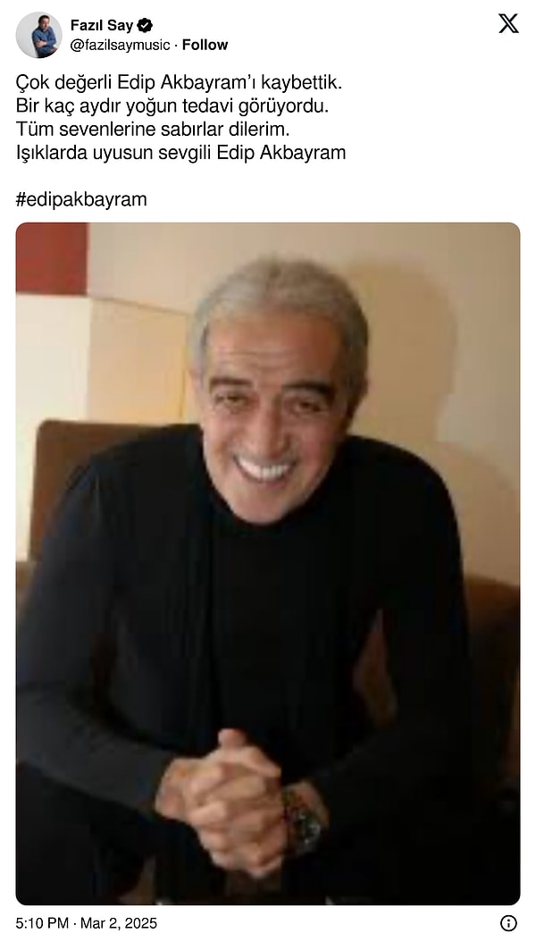Ünlü İsimler Ustaya Son Kez Veda Etti: Usta Sanatçı Edip Akbayram'ın Vefatı Ülkeyi Yasa Boğdu 4 unlu isimler ustaya son kez veda etti usta sanatci edip akbayramin vefati ulkeyi yasa VzXyPRSR