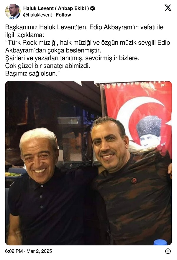 Ünlü İsimler Ustaya Son Kez Veda Etti: Usta Sanatçı Edip Akbayram'ın Vefatı Ülkeyi Yasa Boğdu 22 unlu isimler ustaya son kez veda etti usta sanatci edip akbayramin vefati ulkeyi yasa eTHFUPhK