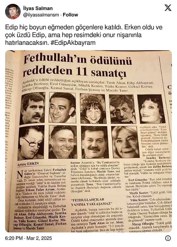 Ünlü İsimler Ustaya Son Kez Veda Etti: Usta Sanatçı Edip Akbayram'ın Vefatı Ülkeyi Yasa Boğdu 30 unlu isimler ustaya son kez veda etti usta sanatci edip akbayramin vefati ulkeyi yasa
