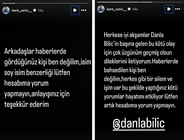 Açıklamada Bulundu: Danla Bilic'i Darp Eden Berk Çetin'le Aynı İsme Sahip Futbolcu Tepkilerin Odağı Oldu! 3 aciklamada bulundu danla bilici darp eden berk cetinle ayni isme sahip futbolcu tepkilerin odagi