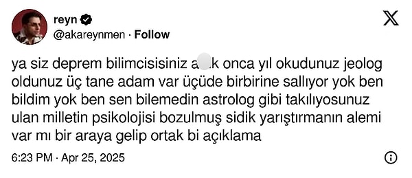 Ağzını Bozdu: Deprem Uzmanlarının Fikir Ayrılığı Yaşamasına Sinirlenen Reynmen'den Sert Çıkış 3 agzini bozdu deprem uzmanlarinin fikir ayriligi yasamasina sinirlenen reynmenden sert cikis 2 ihmhDA8w