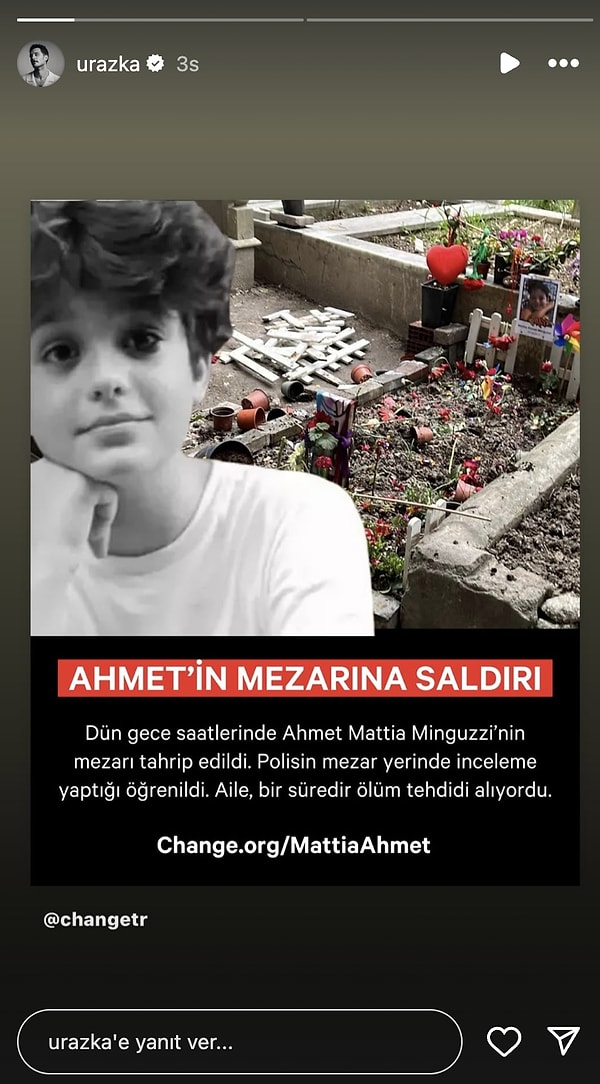 Ateş Püskürdüler: Ahmet Mattia Minguzzi'nin Mezarının Yapılan Çirkin Saldırıya Ünlülerden Peş Peşe Tepkiler 11 ates puskurduler ahmet mattia minguzzinin mezarinin yapilan cirkin saldiriya unlulerden pes pese tepkiler 10 8QDTBsiO
