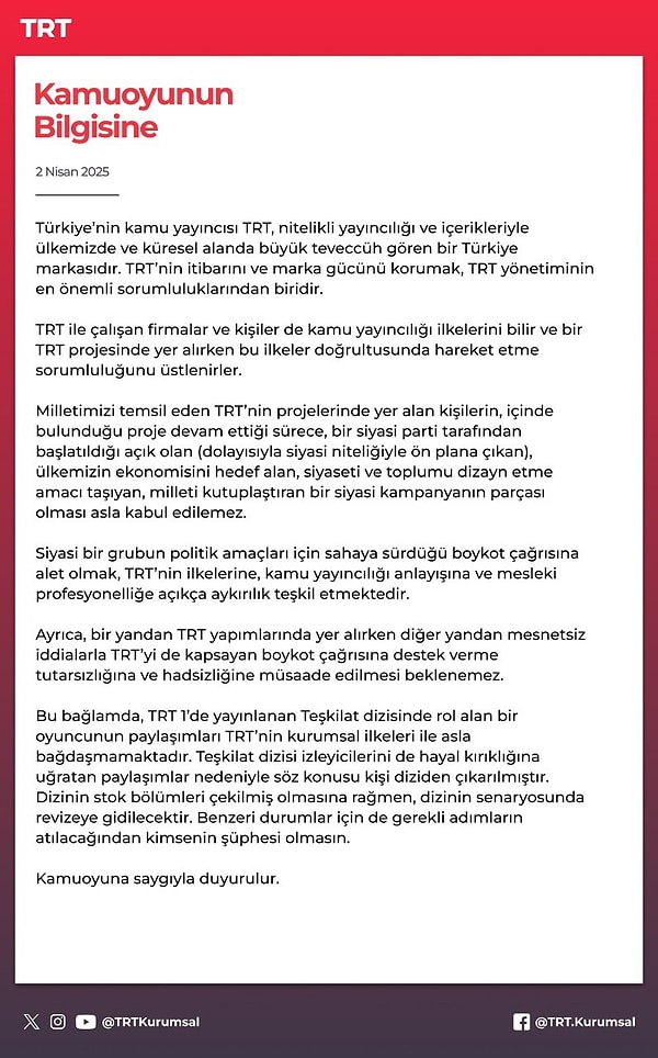 Aybüke Pusat Teşkilat Dizisinden Neden Çıkarıldı? Boykot Çağrısı Yapan Aybüke Pusat'ın Teşkilat'taki Rolü Ne? 2 aybuke pusat teskilat dizisinden neden cikarildi boykot cagrisi yapan aybuke pusatin teskilattaki rolu ne pI75j4cd