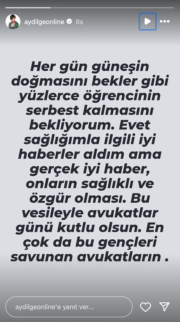 Aydilge'nin Sağlık Durumdan Lokmaya Sahip Çıkan Demet Akalın'a 5 Nisan'da Ünlülerin Instagram Hikayeleri 5 aydilgenin saglik durumdan lokmaya sahip cikan demet akalina 5 nisanda unlulerin instagram hikayeleri 4 5pKCW7qJ