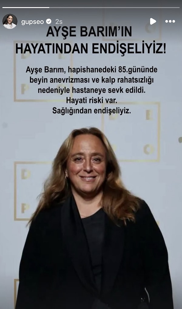 Ayşe Barım'ın Cezaevinde Fenalaşmasına Ünlü İsimler Sessiz Kalmadı 2 ayse barimin cezaevinde fenalasmasina unlu isimler sessiz kalmadi 1 iSLKyI9F