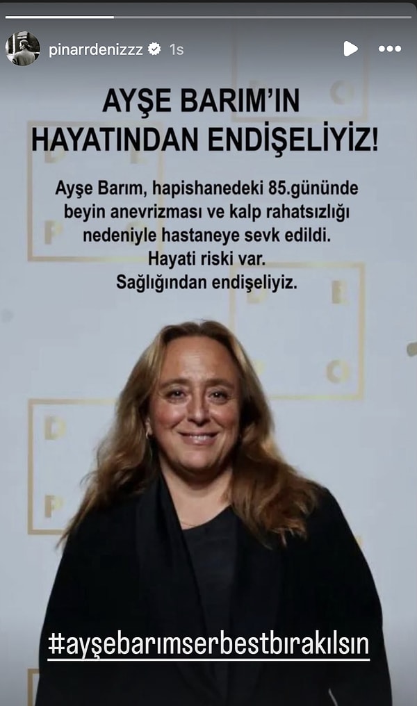 Ayşe Barım'ın Cezaevinde Fenalaşmasına Ünlü İsimler Sessiz Kalmadı 3 ayse barimin cezaevinde fenalasmasina unlu isimler sessiz kalmadi 2 qM1ZGq73