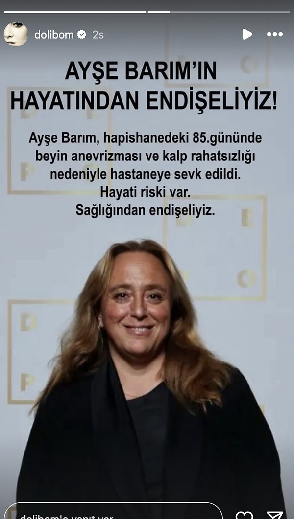 Ayşe Barım'ın Cezaevinde Fenalaşmasına Ünlü İsimler Sessiz Kalmadı 6 ayse barimin cezaevinde fenalasmasina unlu isimler sessiz kalmadi 5 j5DQalpO