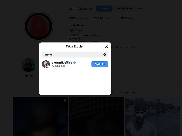 "Bana Yürüdü" Demişti, Haklı Çıktı: Justin Bieber Aleyna Tilki'yi Instagram'dan Takibe Aldı 3 bana yurudu demisti hakli cikti justin bieber aleyna tilkiyi instagramdan takibe aldi 2 ee7PZ2YH
