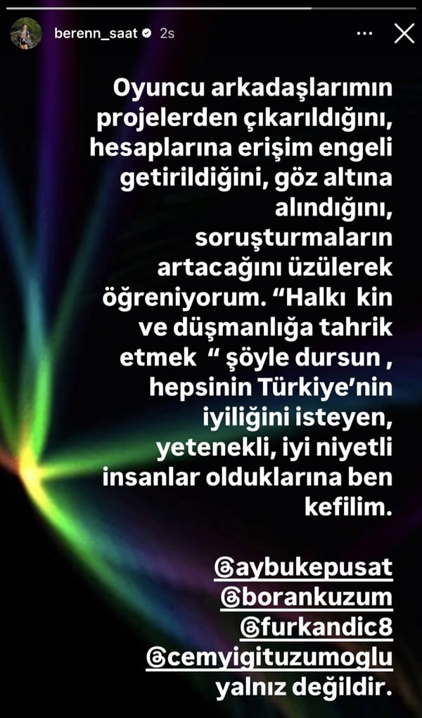 Beren Saat Boykot Çağrısı Yüzünden Başı Yanan Arkadaşlarına Kefil Oldu! 3 beren saat boykot cagrisi yuzunden basi yanan arkadaslarina kefil oldu 2 m4AMU3Ee