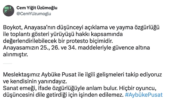 Cem Yiğit Üzümoğlu'nun Paylaşım Yaptığı Nedeniyle Gözaltına Alınmasına Tepki Yağdı 2 cem yigit uzumoglunun paylasim yaptigi nedeniyle gozaltina alinmasina tepki yagdi 1 ATFgN5l9
