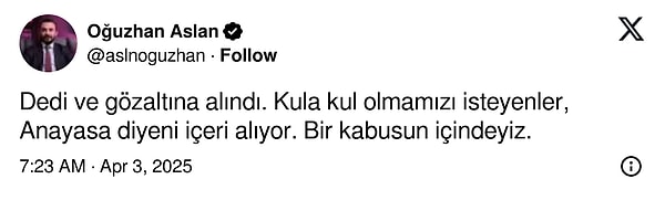 Cem Yiğit Üzümoğlu'nun Paylaşım Yaptığı Nedeniyle Gözaltına Alınmasına Tepki Yağdı 6 cem yigit uzumoglunun paylasim yaptigi nedeniyle gozaltina alinmasina tepki yagdi 5