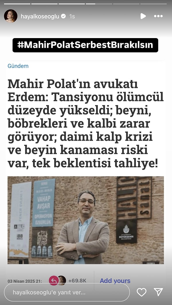 Destek Çığ Gibi Büyüyor: İşte Mahir Polat İçin Ünlü İsimlerin Paylaşımları 4 destek cig gibi buyuyor iste mahir polat icin unlu isimlerin paylasimlari 3 TmOXAVUW