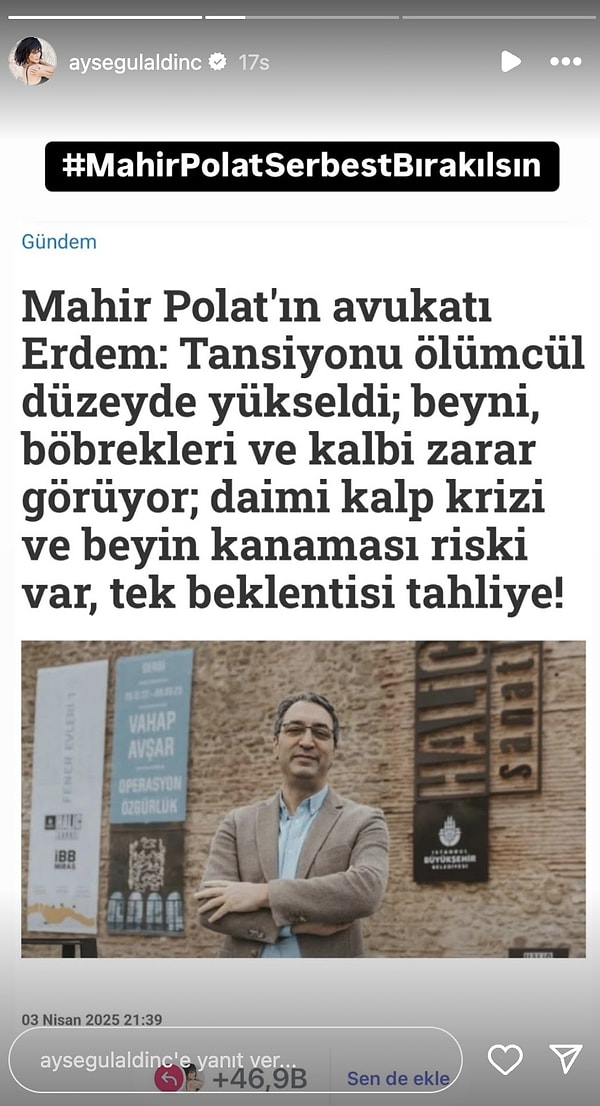 Destek Çığ Gibi Büyüyor: İşte Mahir Polat İçin Ünlü İsimlerin Paylaşımları 10 destek cig gibi buyuyor iste mahir polat icin unlu isimlerin paylasimlari 9 T34UUu3u