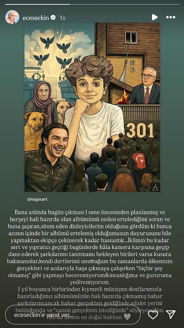 Ece Seçkin, Ülkemizde Ardı Ardına Yaşanan Acı Verici Olayların Ardından Yeni Albümünün Çıkış Tarihini Erteledi 3 ece seckin ulkemizde ardi ardina yasanan aci verici olaylarin ardindan yeni albumunun cikis tarihini