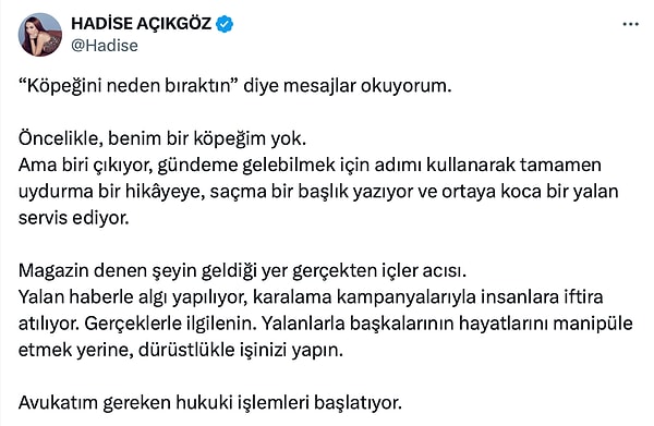 Hadise Köpeğini Otelde Bırakıp Gittiği Yönündeki İddiaları Yaptığı Açıklama ile Yalanladı! 3 hadise kopegini otelde birakip gittigi yonundeki iddialari yaptigi aciklama ile yalanladi 2 mK2Pj135