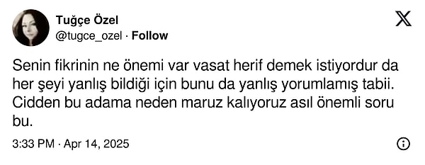 'Hayır' Kelimesinin Anlamını Bilmeyen Oytun Erbaş'a Yapay Zeka Alara Ayar Çekti: "Söylediğin Tam Olarak Taciz" 11 hayir kelimesinin anlamini bilmeyen oytun erbasa yapay zeka alara ayar cekti soyledigin tam olarak q21X2qKB