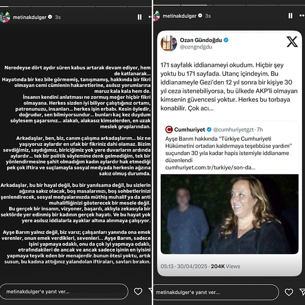 İlk Tepki Metin Akdülger'den Geldi: 30 Yıla Kadar Hapsi İstenen Menajeri Ayşe Barım'ı Unutmadı! 4 ilk tepki metin akdulgerden geldi 30 yila kadar hapsi istenen menajeri ayse barimi unutmadi ZBMjq6Sw