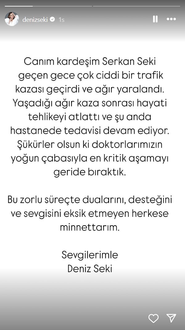 Kardeşi Serkan Seki Trafik Kazası Geçirdi, Deniz Seki "Verilmiş Sadakamız Varmış" Dedi! 3 kardesi serkan seki trafik kazasi gecirdi deniz seki verilmis sadakamiz varmis dedi 2 ieDkpgsA