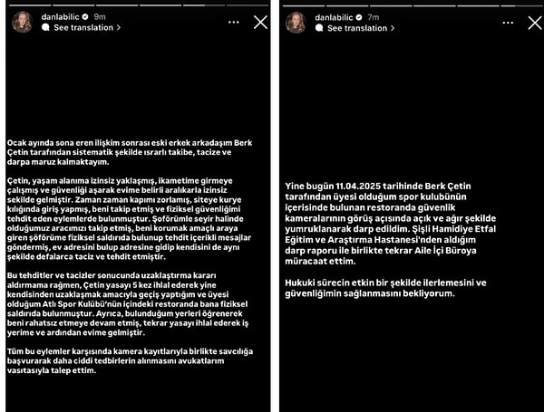 Kendisini Taciz Eden Berk Çetin'e Uzaklaştırma Kararı Alan Danla Bilic Eski Sevgilisi Tarafından Darp Edildi 3 kendisini taciz eden berk cetine uzaklastirma karari alan danla bilic eski sevgilisi tarafindan darp