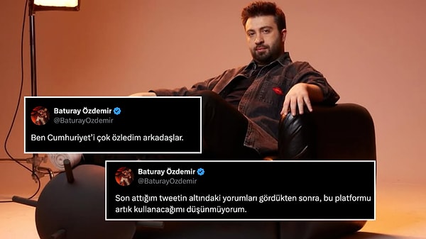 Komedyen Baturay Özdemir "Cumhuriyet" Tweeti Sonrası Gelen Yorumlar Üzerine Sitem Etti 3 komedyen baturay ozdemir cumhuriyet tweeti sonrasi gelen yorumlar uzerine sitem etti 2 AD9sW1kj