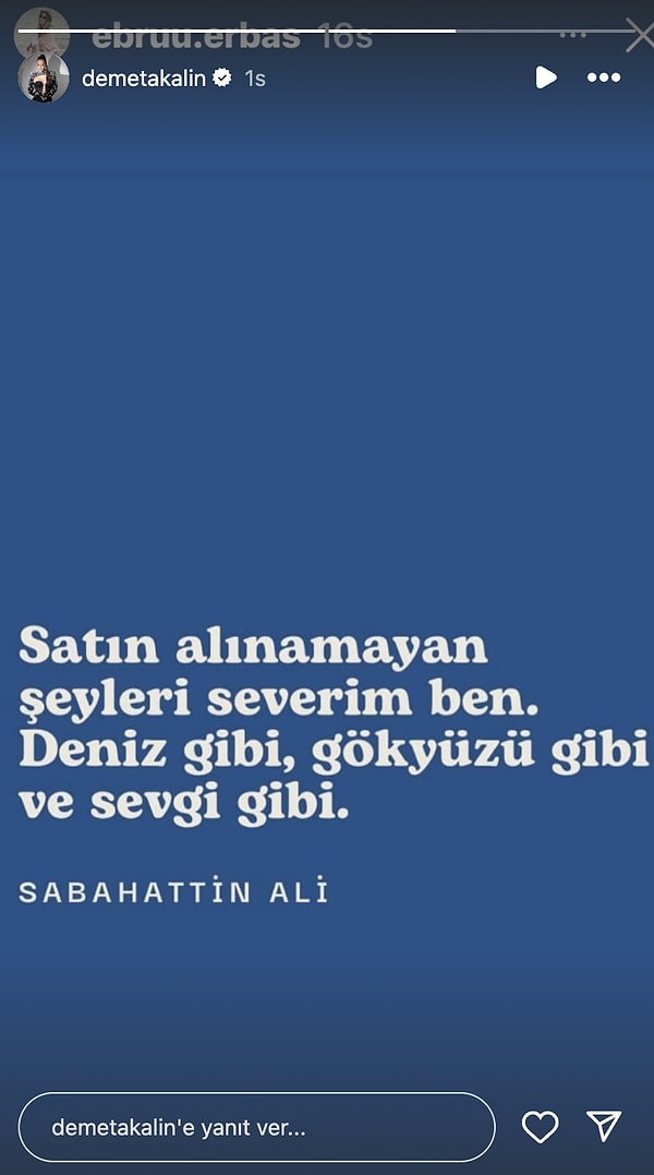 Melis İşiten'in Biricik Kızından Demet Akalın'ın Göndermeli Sözüne 3 Nisan'da Ünlülerin Instagram Hikayeleri 2 melis isitenin biricik kizindan demet akalinin gondermeli sozune 3 nisanda unlulerin instagram hikayeleri 1