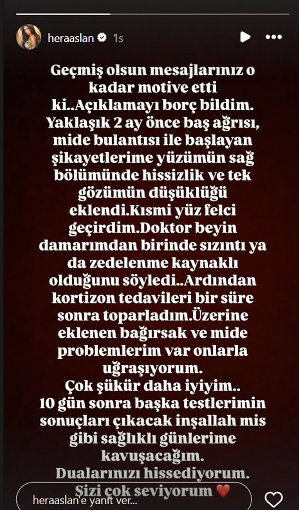Ozan Doğulu'nun Sevgilisi Hera Aslan, Yüz Felci Geçirdiğini Açıkladı 3 ozan dogulunun sevgilisi hera aslan yuz felci gecirdigini acikladi 2 R3glkgKS