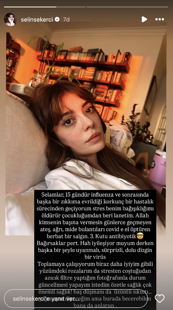Selin Şekerci Hastalandı, "Covid'e El Öptüren Bir Salgın" Diyerek Son Halini Paylaştı 3 selin sekerci hastalandi covide el opturen bir salgin diyerek son halini paylasti 2 B5AXHNzf